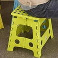 thumbnail image 4 of GUOOL 13 Inches Strong Folding Step Stool Multi Purpose Seats for Adults Kitchen Green, 4 of 5