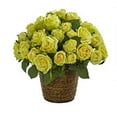 thumbnail image 1 of Nearly Natural A1098-YL Rose Artificial Arrangement in Basket - Yellow, 1 of 2
