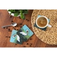thumbnail image 4 of Carolines Treasures MW1309FC Blue Stand White Pelican Foam Coaster Set of 4 3 1/2 x 3 1/2 multicolor, 4 of 4
