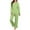 Green, variant on V-Neck Pajama Set Women's Casual Loose Fit Long Sleeve Loungewear Pants Set, Buttery Soft Solid Color Pajamas Lounge Wear Sleepwear, Mother's Day Gifts for Women | CSEONE,Army Green XL
