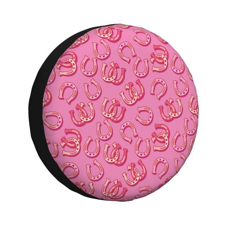 Gaeub Cute Cowgirl 14-17in Tire Cover Spare Tire Cover for Camper Caravan Trailer Car Truck SUV Jeep-16 inch