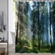 thumbnail image 5 of Cortina de ducha de 180x180 cm con agujeros, impermeable, con estampado digital. bosque, 5 of 7