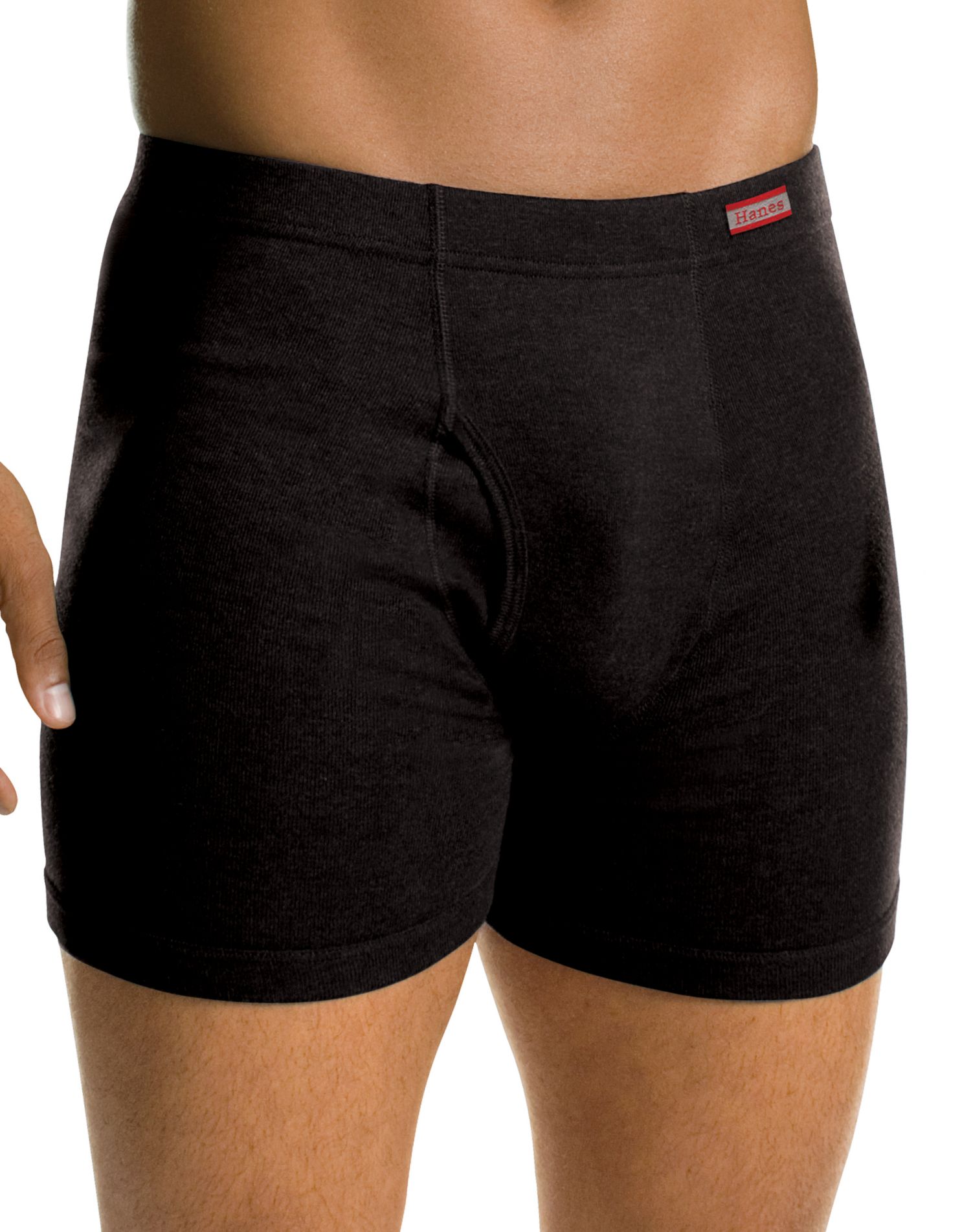 Hanes Men s TAGLESS Boxer Briefs With ComfortSoft Waistband L