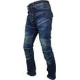 thumbnail image 3 of JuicyTrendz Men’s Motorcycle Pants Motorbike Riding Denim Jeans Motocross Protective with Removable Pads Blue W32-L34, 3 of 7