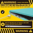 thumbnail image 3 of Funda rígida con teclado para MacBook Air IBENZER de 13 pulgadas, 3 of 9
