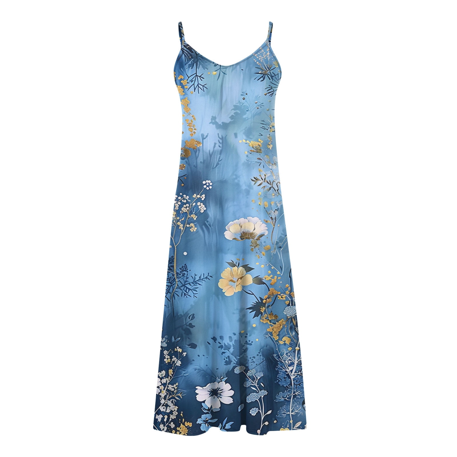 Lastesso Summer Beach Dresses for Women Tropical Print