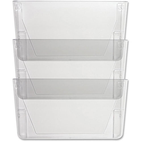 Sparco StakAFile Vertical Filing Systems, Clear, 3Pack