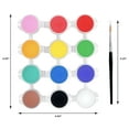 thumbnail image 4 of Hello Hobby Face & Body Art Paint 12 Color Pots with Brush, Primary Colors, Washable, 4 of 5