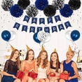 thumbnail image 4 of Navy Blue Birthday Decor Balloon Happy Birthday Banner Party Kit, 4 of 5