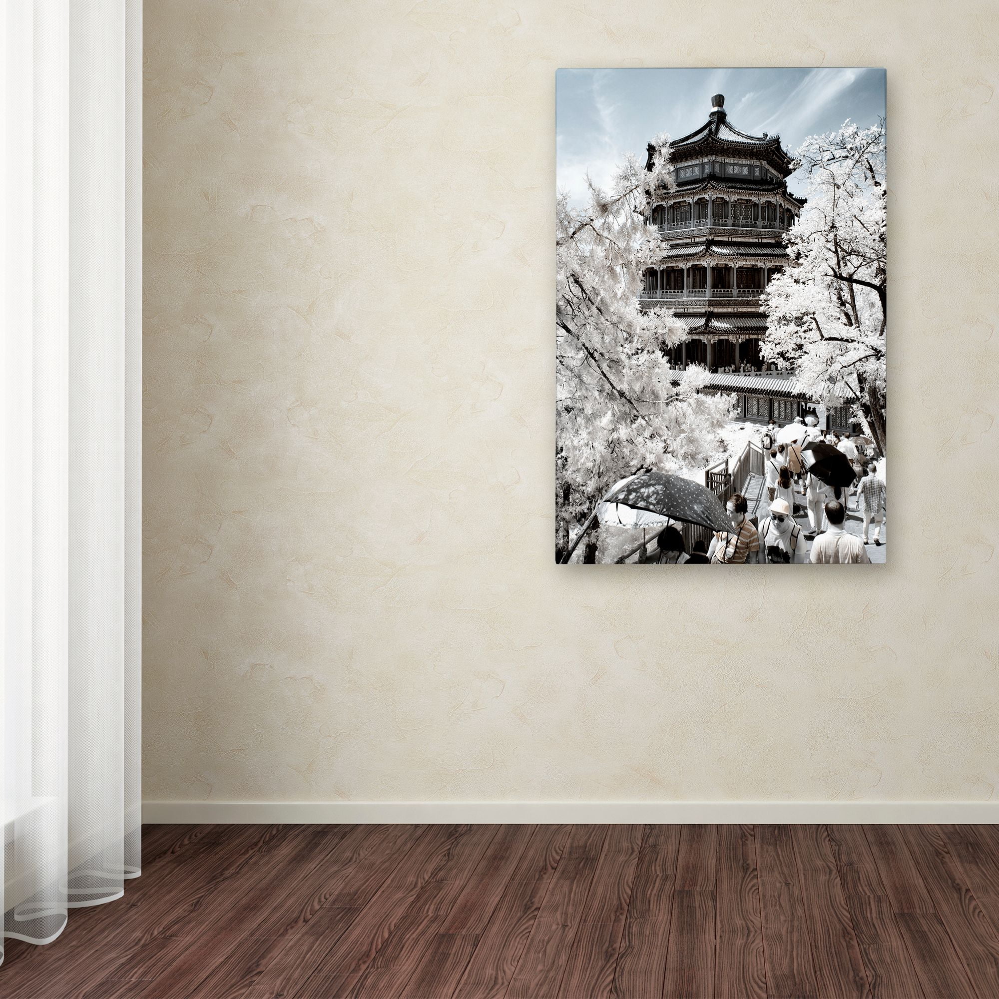 Trademark Fine Art 'White Temple' Canvas Art by Philippe Hugonnard