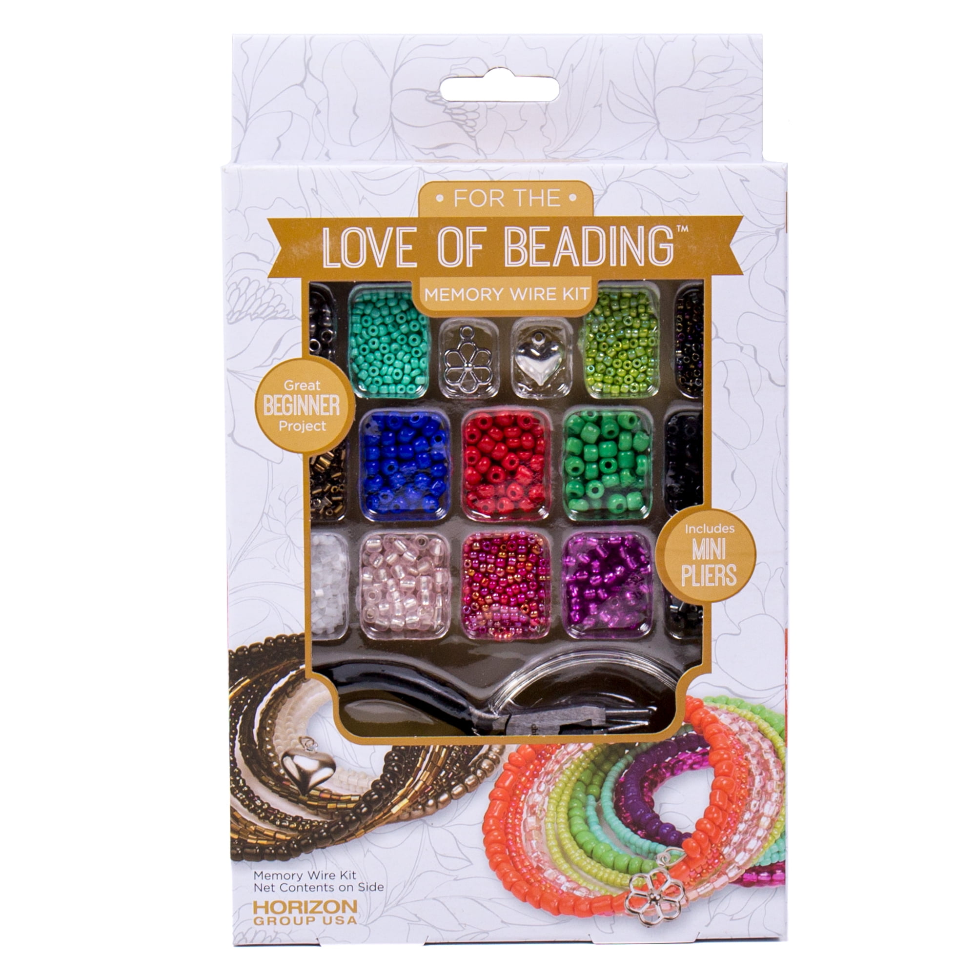 For The Love of Beading D.I.Y. Memory Wire Jewelry Starter Kit
