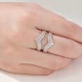 thumbnail image 3 of Gems Jewels 2.60 Ct Round Cut Diamond Wedding Engagement Wrap Ring 14K Rose Gold Plated 925 Sterling Silver For Women's -10, 3 of 3