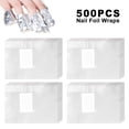 thumbnail image 1 of 500pcs Feuille d'Ongle Wraps Dissolvant pour Acrylique UV LED Gel Nail Art Vernis Trempage-Off Retrait Feuille d'Aluminium Wraps, 1 of 11