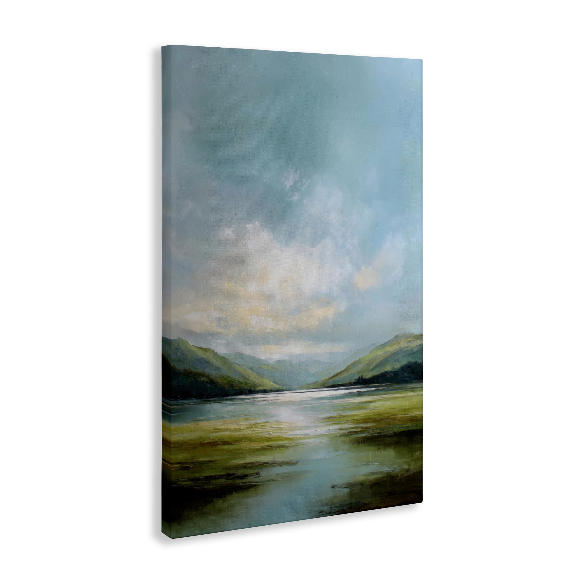 Stupell Industries Here Comes Sun over Valley Canvas Wall Art, design by Petal Prints Design