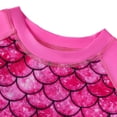 thumbnail image 3 of Traje de baño de dos piezas con estampado de sirena para niñas pequeñas, manga larga, protección contra erupciones, ropa de playa, 3 of 8