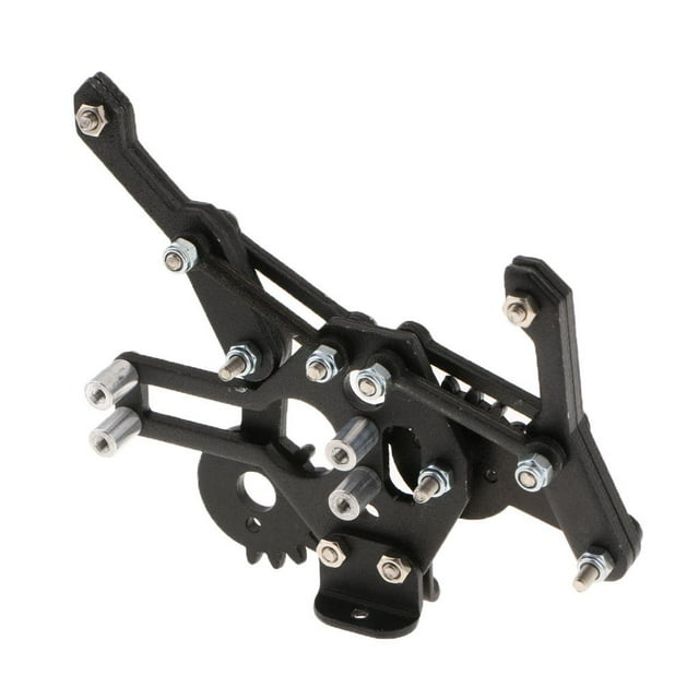 Almencla Manipulator Paw Aluminum Alloy Arm Mechanical Gripper Clamp For Robot (Black)