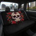 thumbnail image 7 of FUIALDOLG Sugar Skull Car Back Seat Covers, Set of 2 Pieces Stretch Fashion Cushion Seat Covers, Dirt and Scratch Proof for Auto SUV Sedan Van, 7 of 7