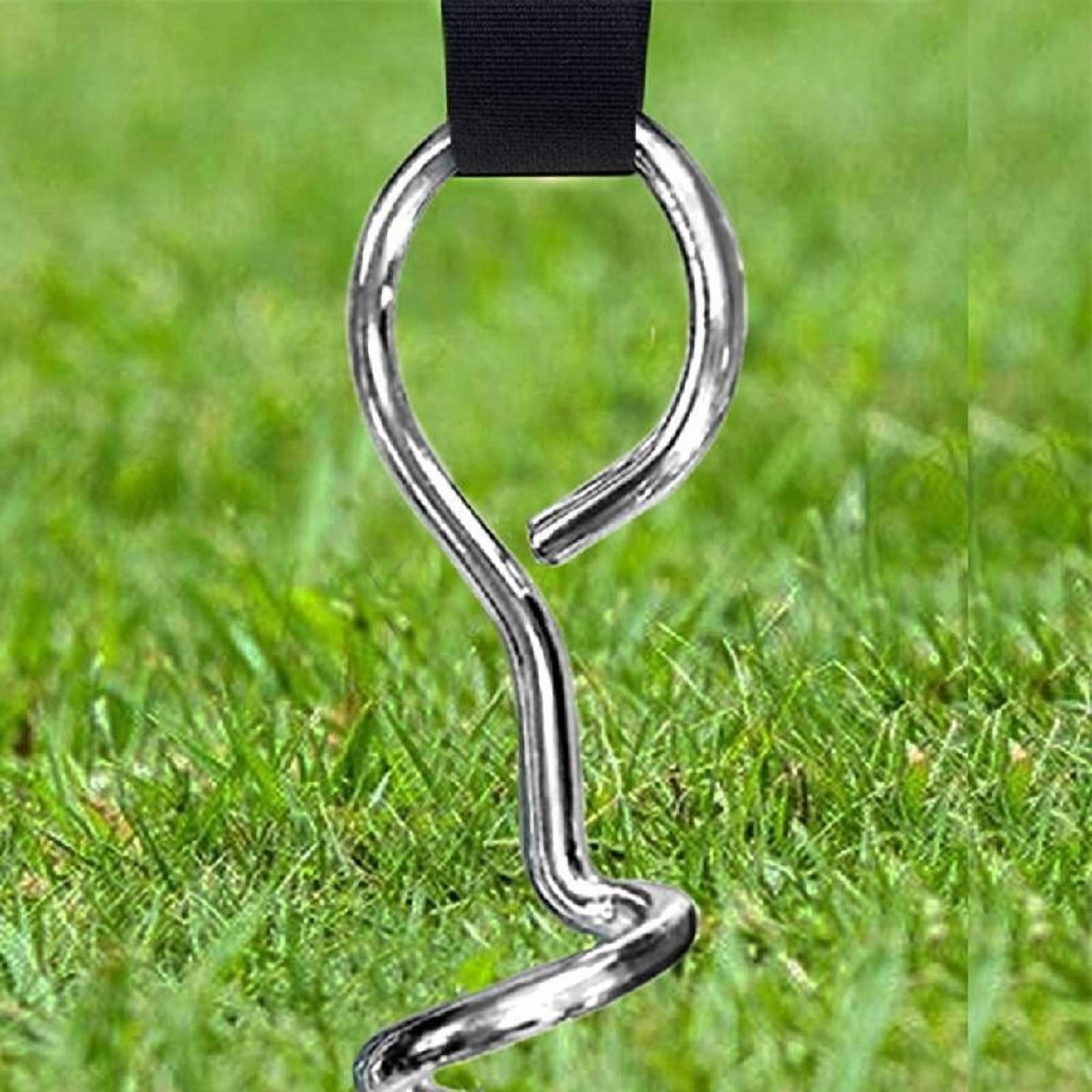 JZROCKER 4Pcs Tent Stake Anchors Trampoline Ground Stake for Trampolines Swings Garden