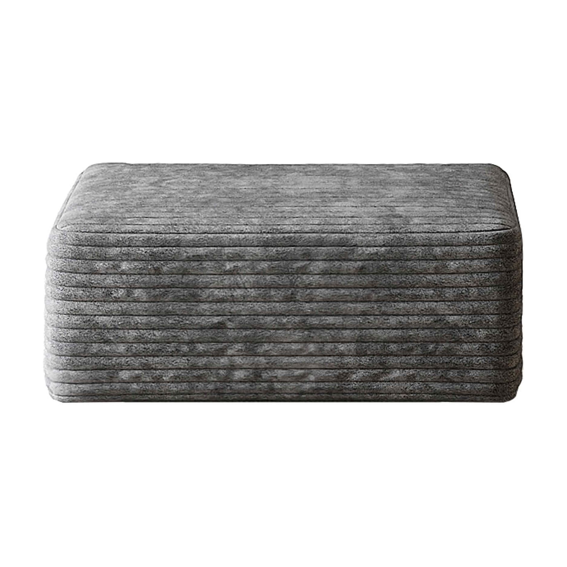 MAYEERTY Cloud Sofa Ottoman, Plush Fabric Upholstered Footrest, No Assembly Required for Living Room Leisure Area