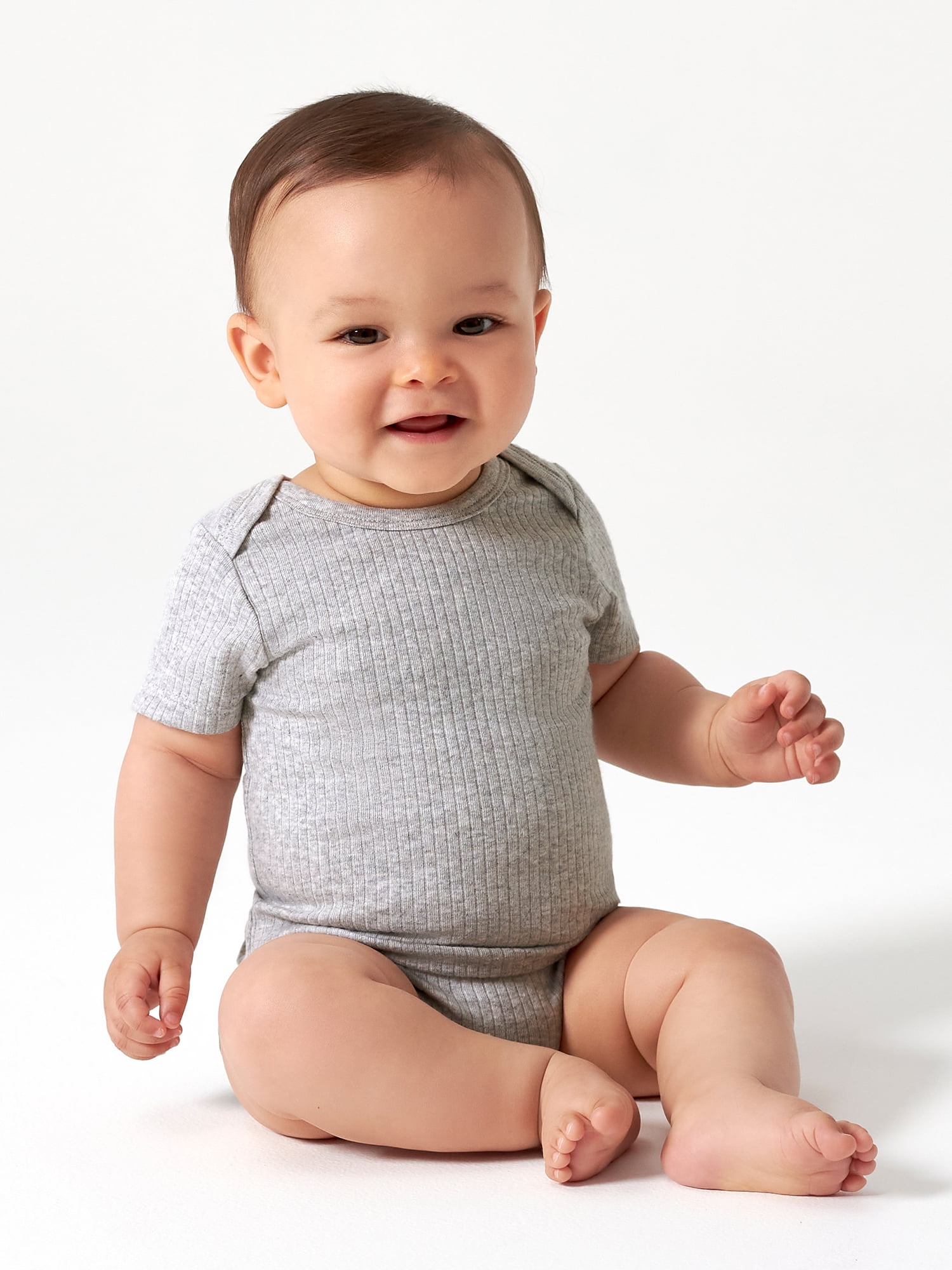 Modern Moments by Gerber Baby Boy Short Sleeve Onesies Bodysuits, 4-Pack (Newborn - 12M)