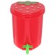 thumbnail image 3 of Cubo de basura para loros, inteligencia, desarrollo de aves de plástico, suministros, juguete para loros, mini cubo de basura con forma de fresa, 3 of 7
