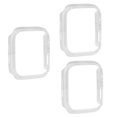 thumbnail image 1 of 3 Pack Compatible for Apple Watch Case 38mm [NO Screen Protector] Series 3 2 1, Hard PC Bumper Case Protective Cover Frame Compatible for iWatch 38mm, transparent, 1 of 5