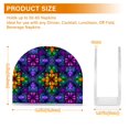 thumbnail image 4 of Yayeee Napkin Holder for Table Set of 2 Kitchen Paper Tissue Organization, Purple Stained Glass Pattern, 4 of 8