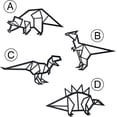 thumbnail image 4 of SUSSEXHOME Dinosaurs Metal Wall Art - Dino Decor for Kids Room or Nursery, Unique Dinosaur-Themed Home Decor, Modern Style (Set of 4), 4 of 6