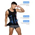 thumbnail image 3 of Arjen Kroos Mens Compression Shirt Slimming Muscle Tank Top Shapewear Body Shaper Undershirts for men, 3 of 11