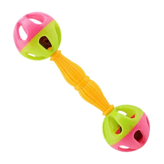 Pc Bird Parrot Toy Rattle Birds Fun Plastic Double Headed Bell Pet Toys Small And Medium Birds Foraging Foot Toy Bird Toys Pet