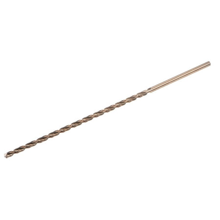 

Uxcell M35 High Speed Steel Parabolic Flute Drill Bit 3.5mm Drilling Dia. 160mm Length Gold Oxide Cobalt Steel