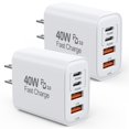 thumbnail image 1 of Charger Block TrimDish de 40 W para iPhone 16/15, carga rápida, paquete de 2, 1 of 7