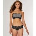thumbnail image 3 of B. TemptD By Wacoal Womens B. Charming Sheer Lace Bandeau Bra Pearl Black, 3 of 3