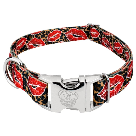 Country Brook Petz® Premium Cheetah Kisses Dog Collar Limited Edition, Extra Large