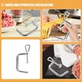 thumbnail image 3 of OULII 3Ud Clip De Fijación Para Pasta Maker Con Mango Reemplazo Estable Color Plata, 3 of 7