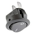 Mosiee 5 x On/Off Black Round Rocker Switch Car Automotive 20mm SPST ...