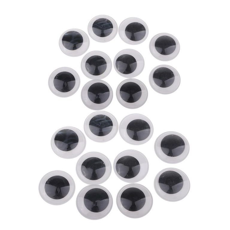 60 Pieces Self-adhesive Wobbly Googly Wiggle Eyes for DIY Craft  Accessories,Teddy Bear Doll Making Toys Eyes, 25mm 30mm 