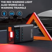 BRPOM 8500A Car Jump Starter with Air Compressor, 12V Portable Battery Pack for All Gas/8.0 L Diesel Engines, Lithium Battery Jump Box with Digital Display, LED Lights, USB/Type-C Charging