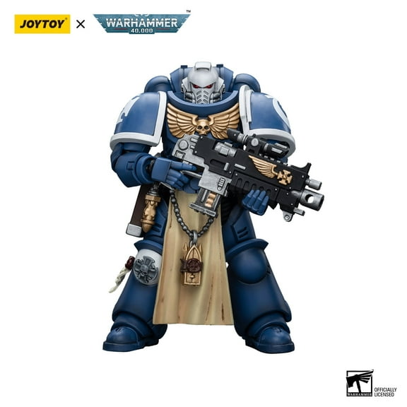 JOYTOY Warhammer 40K Ultramarines Sternguard Veteran with Bolt Rifle 1:18 Collection Model