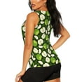 thumbnail image 3 of Hirioo Green Fruit for Women's Workout Tank Top Sleeveless Workout Tops Athletic Gym Shirts-Small, 3 of 7