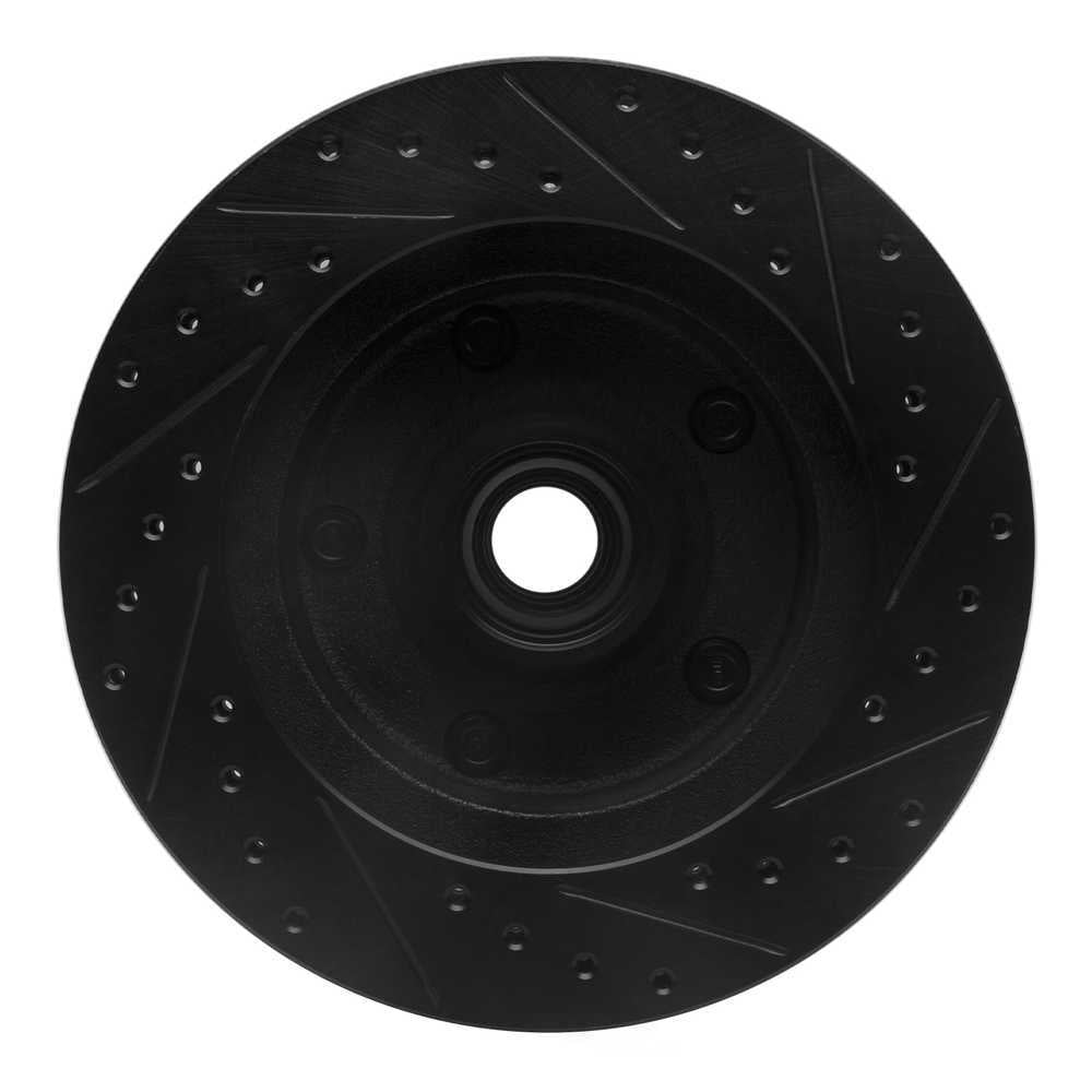 Dynamic Friction Company 633-54097L DFC Brake Rotor - Drilled And Slotted - Black