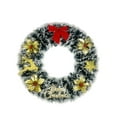 thumbnail image 2 of Christmas Wreath 10 Inch, Pre-Decorated Front Door Wreath for Home Office Church, Xmas Wall Hanging Indoor Holiday Decor, 2 of 7