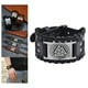 thumbnail image 5 of Pulsera de tótem medieval de cuero PU para hombre Sunnimix Plata, 5 of 8