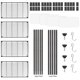 thumbnail image 3 of TAIMASI Organizador de Estantería de Almacenamiento de Alambre de Acero Resistente Ajustable de 4 Repisas para Cocina, Garaje, 23.62" L x 13.77" W x 47.24" H, Negro, 3 of 8