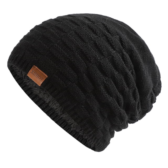 Women's Foldable Handmade Ear Protection Warm Wool Cap Cotton Slouchy Hat Knitted Hat Windproof Cold Sweat Hat