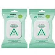 Almay Biodegradable Clear Complexion Makeup Remover Cleansing Towelettes, 25 wipes (2 Pack)