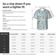 thumbnail image 3 of KLL Men's Hawaiian Shirt Short Sleeve Button Down Beach Shirts-Cartoon Doodle Puppy, 3 of 5