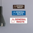 thumbnail image 2 of Basic General Waste Sign (Black) - Small, 2 of 5