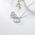 thumbnail image 6 of CACA LADY Heart Locket Necklace That Holds Pictures Sterling Silver Butterfly Locket Personalized Custom Photo Pendant Necklace Jewelry Birthday Gifts for Women Girlfriend, Base, base,, 6 of 6