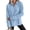 456#Blue, variant on Women Quarter Zip Pullover Soft Mock Neck Half Zip Sweatshirt Long Sleeve Loose Drop Shoulder Scalloped Hem Top Tee